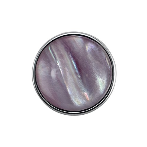 Quiges Damen Mini Click Button 12mm Violet Perle Quiges Damen Mini Click Button 12mm Violet Perle von Quiges