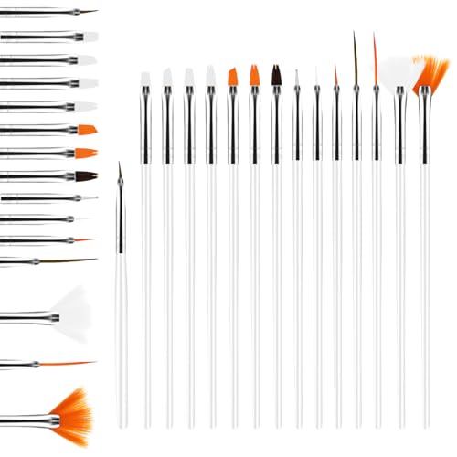 15 Stück Fondant Kuchen Bürsten Set,Kuchen Malerei Pinsel,Zuckerkleber Backpinsel Werkzeug Lebensmittel Pinsel,Kuchendeko Pinsels für DIY Dekorieren Von Desserts,Keksen,Keksform(Weiß) von Quilax