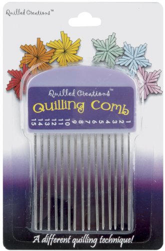Quilled Creations Quilling-Kamm, Nicht zutreffend, Mehrfarbig, 1.21 x 9.85 x 14.96 cm von Quilled Creations