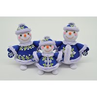 3D Quilling, Weihnachtsgeschenk, 3Er Set Schneemänner, Schneemann Familie, Quilled Ornament, Papier Deko, Tabletop Weihnachtsgeschenk von QuillingLife