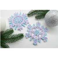 Quilling Kunst, 2Er Set Schneeflocken, Quilled Weihnachtsschmuck, Papier Handgemachtes Weihnachtsspielzeug, Weihnachtsgeschenke Für Freunde von QuillingLife