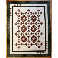 Patchwork-Quilt-Decke Große Weihnachtsdecke von QuiltManShop