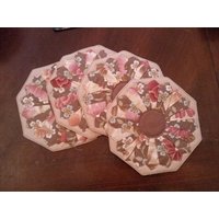 Dresdner Blumen Untersetzer Und Kerzenhalter 4Er Set von QuiltNCrochet