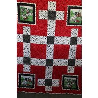 Dalmations Twin-Size-steppdecke von Quiltatude