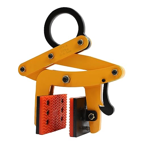 Quiltern Brettsteinhalterung Bordsteinzange 320kg Hebezange Versetzzange Steinzange Hebekrallen Hebeklemme Universal Hebekrallen Hebeklemme zum Heben und Transportieren Gelb von Quiltern