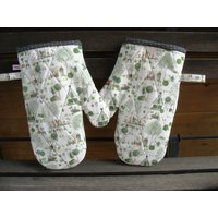 Topfhandschuhe - Topflappen Aus Acufactum Stoff Gartenzeit Topfhandschuhe - Topflappen Aus Acufactum Stoff Gartenzeit von Quiltherz