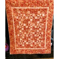 Windrad Rollstuhldecke 40" X 46" - Orange Wandbehang von QuiltsClothsCovers