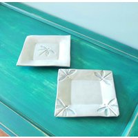 Quinlan Glas Handgefertigt Handbuilt Keramik Servieren Dessertteller, Steingut, -Serviergeschirr, Teller, Geschirr Schmuck Gericht, Bonbonniere von QuinlanGlass