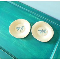 Quinlan Glas Handgefertigt Handbuilt Keramik Servieren Dessertteller, Steingut, -Serviergeschirr, Teller, Geschirr Schmuck Gericht, Bonbonniere von QuinlanGlass