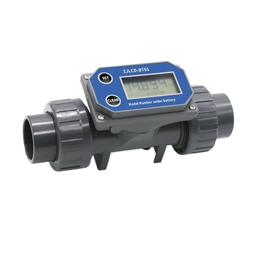 DN25-DN80 Turbine Flow Meter LCD Digital Display Durchflussmesser ZJLCD-BT01 PVC Rohr Flüssiges Wasser For Bauernhof Garten Bewässerung Werkzeug(DN80 without cable) von Quintaroa