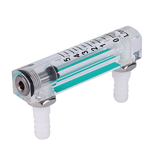 Luftdurchflussmesser 1~5LPM Luftmessdurchflussmesser Gasdurchflussmesser-Recorder Mit Schwarzem Schwimmer + Transparenter Acrylplatte von Quintaroa