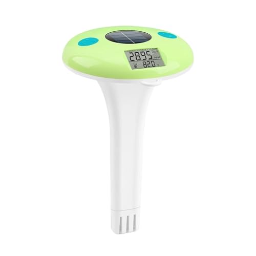 Poolthermometer 2-in-1-Poolthermometer Mit Solarbetrieb Und Wasserdichtem Design For Genaue Salzgehalt- Und Temperaturmessung von Quintaroa