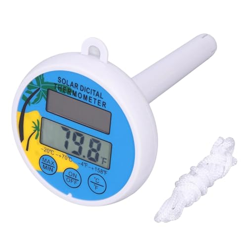 Poolthermometer Digitales Solarthermometer, Solarthermometer, Anzeige Der Mindest- Und Höchsttemperatur, Digitales Thermometer For Schwimm-Spa-Pool von Quintaroa