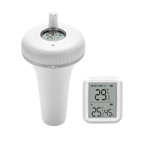 Poolthermometer Drahtloses Schwimmendes Poolthermometer For Haustiere, For Schwimmbäder, Badewasser, Spas, Aquarien Und Fischteiche von Quintaroa