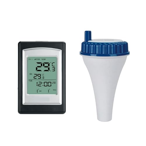 Poolthermometer Poolthermometer, Schwimmendes, Leicht Ablesbares, Solarbetriebenes Innenthermometer, Wassertemperaturanzeige Mit Innenthermometern von Quintaroa