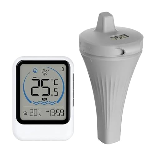 Poolthermometer Poolthermometer Mit Temperatursensor For Pool, Aquarium, Badewanne, Wassertemperaturanzeige, Temperaturmonitor von Quintaroa