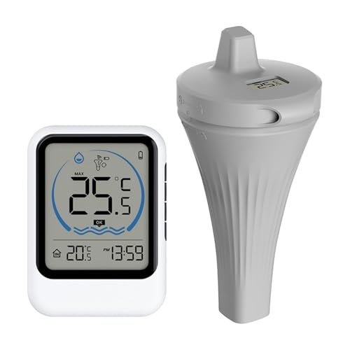Poolthermometer Poolthermometer Mit Temperatursensor For Pool, Aquarium, Badewanne, Wassertemperaturanzeige, Temperaturmonitor von Quintaroa