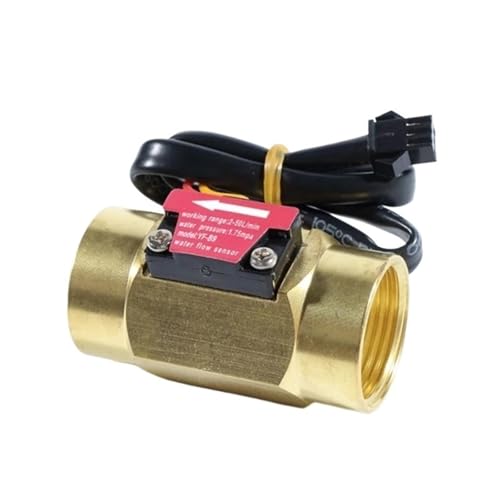 Wasserdurchflusssensor Hall-Durchflussmesser Turbinendurchflussmesser DN20 G3/4 Innenseide Beide Enden Sensor Durchflusssensor Durchflussmesser von Quintaroa