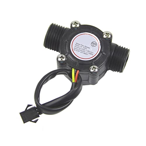 Wasserzähler Durchflusssensor Zähler 0,3-10L/min Hochpräziser Anzeigespender Durchflussmesser J25 21 Dropshipping(YF-S201) von Quintaroa