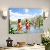 God Canvas 24 - Jesus Leinwand Christliches Geschenk Leinwandbild Kunst Bibel Vers Wandkunst Schrift von Quintem