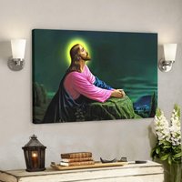 God Canvas 29 - Jesus Leinwand Christliches Geschenk Leinwandbild Kunst Bibel Vers Wandkunst Schrift von Quintem