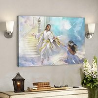 God Canvas 31 - Jesus Leinwand Christliches Geschenk Leinwandbild Kunst Bibel Vers Wandkunst Schrift von Quintem