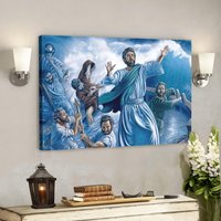 God Canvas 32 - Jesus Leinwand Christliches Geschenk Leinwandbild Kunst Bibel Vers Wandkunst Schrift von Quintem