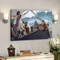 God Canvas 34 - Jesus Leinwand Christliches Geschenk Leinwandbild Kunst Bibel Vers Wandkunst Schrift von Quintem