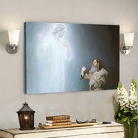 God Canvas 40 - Jesus Leinwand Christliches Geschenk Leinwandbild Kunst Bibel Vers Wandkunst Schrift von Quintem