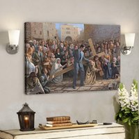 God Canvas 42 - Jesus Leinwand Christliches Geschenk Leinwandbild Kunst Bibel Vers Wandkunst Schrift von Quintem
