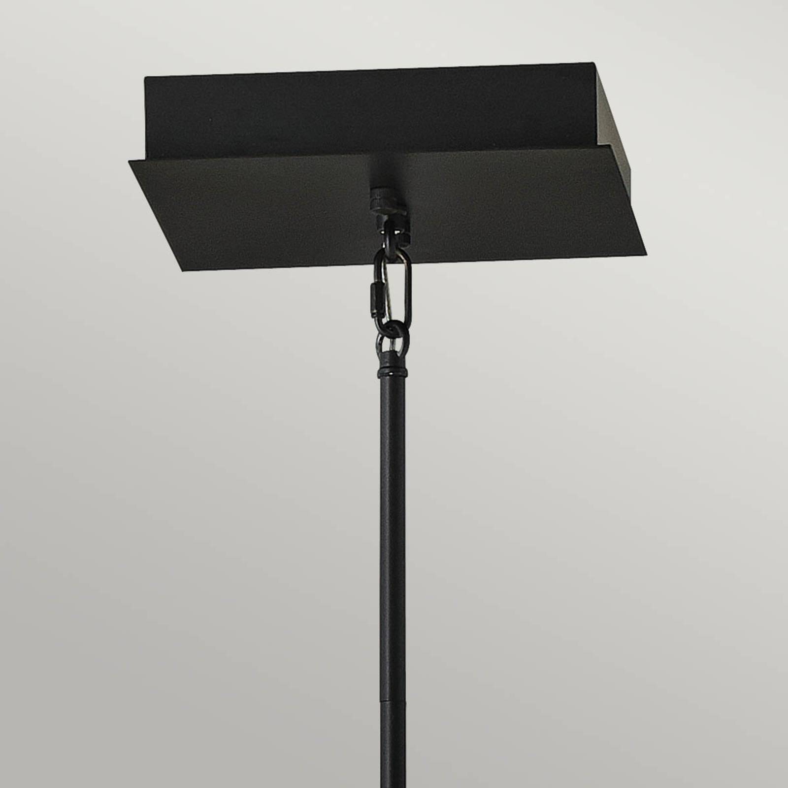 LED-Hängelampe Styx, schwarz, 3.000K 53,8 x 53,8cm von Quintiesse