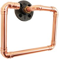 Handgefertigte Kupfer Handtuch Halter Industrielle Garderobe von QuirkHub