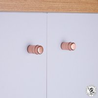 Industrieller Schicker Kupferner Türknauf | Kleiner Schubladenknopf Aus Kupfer Versand Am Nächsten Tag von QuirkHub