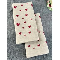 Herz-Servietten von QuirkyEmbroideryShop