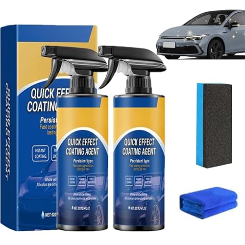 2 Stück Quick Effect Coating Agent, Quick Effect Coating Agent for Car, 3 in 1 Hochschutz-Auto-Beschichtungsspray Nano Spray Schutz Aufhellung vereint repariert Kratzer und Abnutzungserscheinungen 2 Stück Quick Effect Coating Agent, Quick Effect Coating Agent for Car, 3 in 1 Hochschutz-Auto-Beschichtungsspray Nano Spray Schutz Aufhellung vereint repariert Kratzer und Abnutzungserscheinungen von Quixion