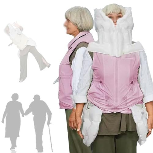 APP-Anti-Fall-Airbag-Weste mit Fernüberwachungsalarm/Positionierung/Sportaufzeichnungsfunktion, Anti-Fall-Airbag-Weste für ältere Menschen, intelligente tragbare Airbag-Weste/Jacke,pink-XXL APP-Anti-Fall-Airbag-Weste mit Fernüberwachungsalarm/Positionierung/Sportaufzeichnungsfunktion, Anti-Fall-Airbag-Weste für ältere Menschen, intelligente tragbare Airbag-Weste/Jacke,pink-XXL von Quixnova