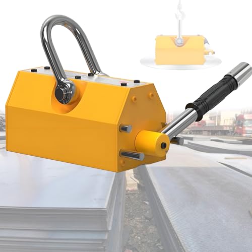 Magnetheber, 880/1320 Pfund Permanent-Hebemagnete mit Entriegelung, Stahl-Hebemagnet mit starken Neodym-Magneten für Hebezeuge, Werkstattkräne, Blöcke, Bretter,600kg Magnetheber, 880/1320 Pfund Permanent-Hebemagnete mit Entriegelung, Stahl-Hebemagnet mit starken Neodym-Magneten für Hebezeuge, Werkstattkräne, Blöcke, Bretter,600kg von Quixnova