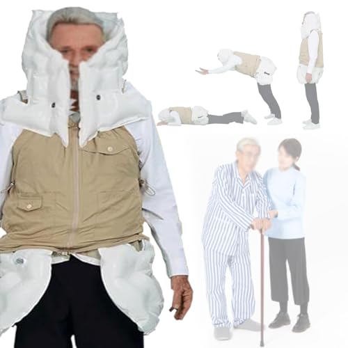 Schutzweste für ältere Menschen, intelligente Anti-Fall-Kleidung, Outdoor-Sicherheitsjacke mit APP-Übungsdatenverfolgung für Epileptiker oder Blinde, 270°-Rundumschutz,khaki-L Schutzweste für ältere Menschen, intelligente Anti-Fall-Kleidung, Outdoor-Sicherheitsjacke mit APP-Übungsdatenverfolgung für Epileptiker oder Blinde, 270°-Rundumschutz,khaki-L von Quixnova