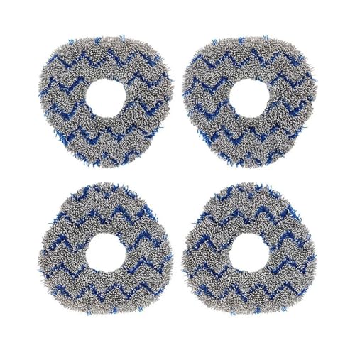 4 PCS Resuable Mopp Tuch Roboter Kehren, kompatibel for Narwal J1/J2/J3/J4 Zubehör Teile Mikrofaser Mopp(D) von Quixpszto