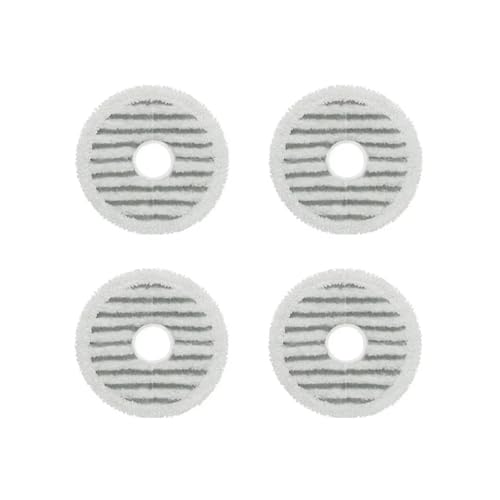 4-teiliges Wischpad, kompatibel mit Bissell SpinWave + Vac Cordless 37643/3764. All-in-One-Spin-Mopp und Staubsauger for Hartböden.(Light Grey) von Quixpszto