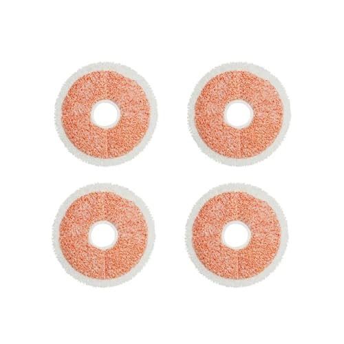 4-teiliges Wischpad, kompatibel mit Bissell SpinWave + Vac Cordless 37643/3764. All-in-One-Spin-Mopp und Staubsauger for Hartböden.(Orange) von Quixpszto