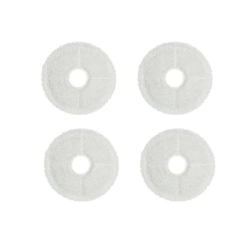 4-teiliges Wischpad, kompatibel mit Bissell SpinWave + Vac Cordless 37643/3764. All-in-One-Spin-Mopp und Staubsauger for Hartböden.(WHITE) von Quixpszto