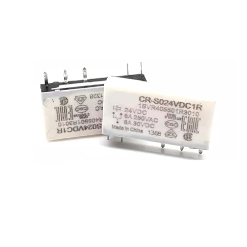 CR-S024VDC1R CR S024VDC1R CRS024VDC1R 24 V 6 A 5-poliges DC-Stromversorgungsrelaismodul, kompatibel mit industriellen Steuerungs- und Automatisierungssystemen(10pcs) von Quixpszto