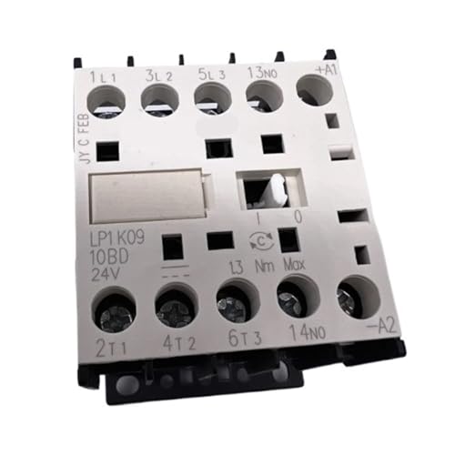 Kleine Schütze, kompatibel mit den kleinen AC-Schützen LP1K0610, LP1K0601, LP1K0910, LP1K0901, LP1K1210, LP1K1201, LP1K1610, LP1K1601 von Schneider(ED DC48V,LP1K1201) von Quixpszto