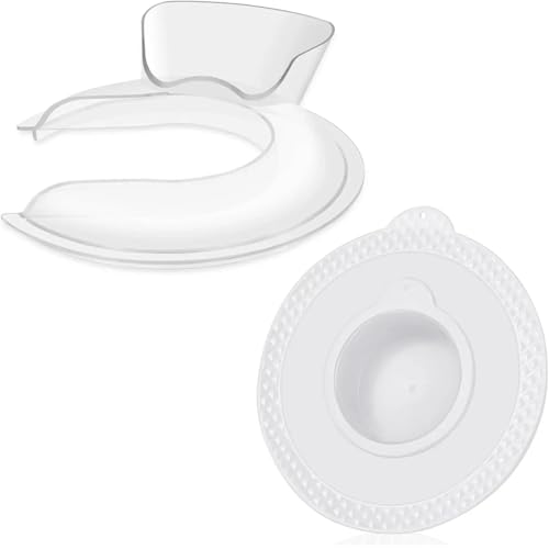 Mixerschüsselabdeckung und sicherer Ausgießschutz, kompatibel mit KitchenAid 4,5–5 QT-Küchenmaschinen mit kippbarem Kopf, verhindert Spritzen und Verschütten Mixerschüsselabdeckung und sicherer Ausgießschutz, kompatibel mit KitchenAid 4,5–5 QT-Küchenmaschinen mit kippbarem Kopf, verhindert Spritzen und Verschütten von Quixpszto