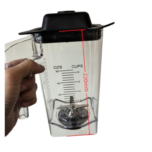 Original Mixbecher, Ersatz-Mixbecher, kompatibel mit ATAI JTC TM-800A TM800AQ Smoothie Maker, Ersatzbehälter/Messer/Deckel Original Mixbecher, Ersatz-Mixbecher, kompatibel mit ATAI JTC TM-800A TM800AQ Smoothie Maker, Ersatzbehälter/Messer/Deckel von Quixpszto