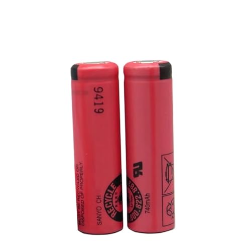Quixpszto 2 STÜCKE UR14500AC 3,7 V 740 mAh Batterie, kompatibel mit Braun Oral B Pro 2 Typ 3766 IO4 IO5 IO6 IO7 IO9 IO8 3758 3759 Elektrische Zahnbürste(2pcs Flat Head Battery) von Quixpszto