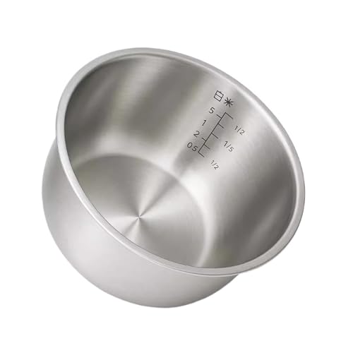 Quixpszto 3L Reiskocher Edelstahl-Innentopf, kompatibel mit ZOJIRUSHI NS-ZCH10CH NP-ZV102BK YSH10C Universal-Topfkern(YSH10C) von Quixpszto