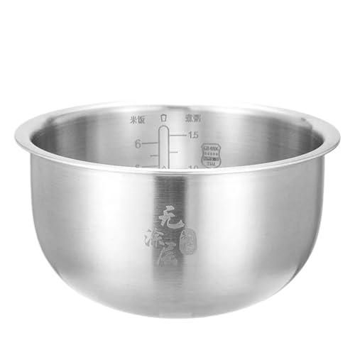 Quixpszto 5L Reiskocher Innerer Topfeinsatz B338 Zubehör, Kompatibel for ZOJIRUSHI NS-YSH18C/NS-YMH18/NS-YSQ18(NS-YMH18-316L Stainless Steel) von Quixpszto