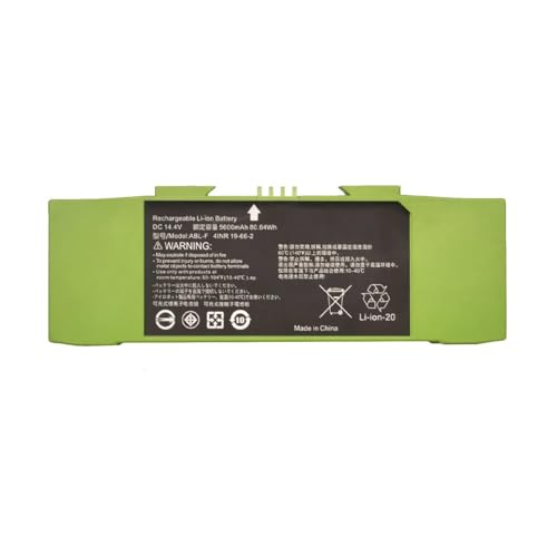 Quixpszto Lithium-Akku for Staubsauger, wiederaufladbarer Akku, 5600 mAh, ABL-D1, kompatibel mit Roomba I3 3150 I3+ 3550 I4 4150 I4+ 4552 I6 I7 I7158 I7+ 7150 7550 I8 E5 E6 Quixpszto Lithium-Akku for Staubsauger, wiederaufladbarer Akku, 5600 mAh, ABL-D1, kompatibel mit Roomba I3 3150 I3+ 3550 I4 4150 I4+ 4552 I6 I7 I7158 I7+ 7150 7550 I8 E5 E6 von Quixpszto